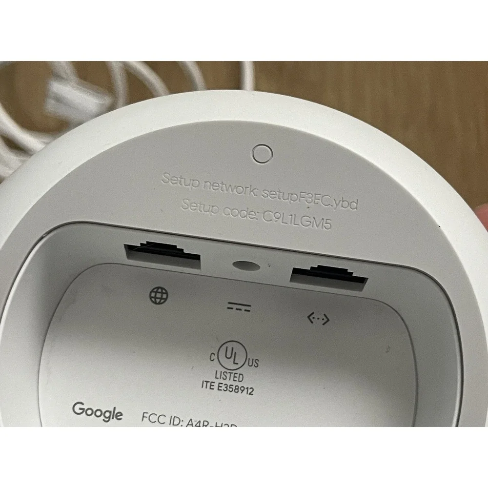 Snow White Google Nest WiFi H2D 2nd Gen Mesh Router